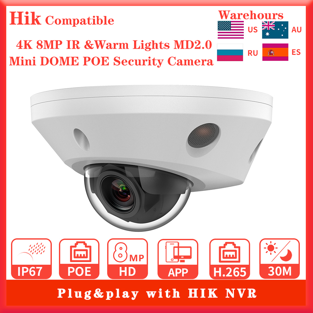 Home Security Hikvision - Cámara IP Hikvision compatible con 4K,