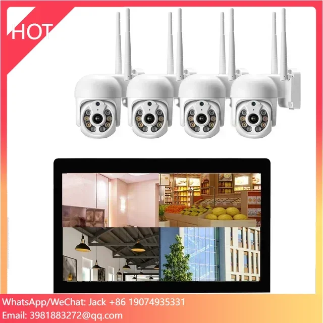 Home Security Cameras Wireless - Todo en uno con 12 pulgadas.