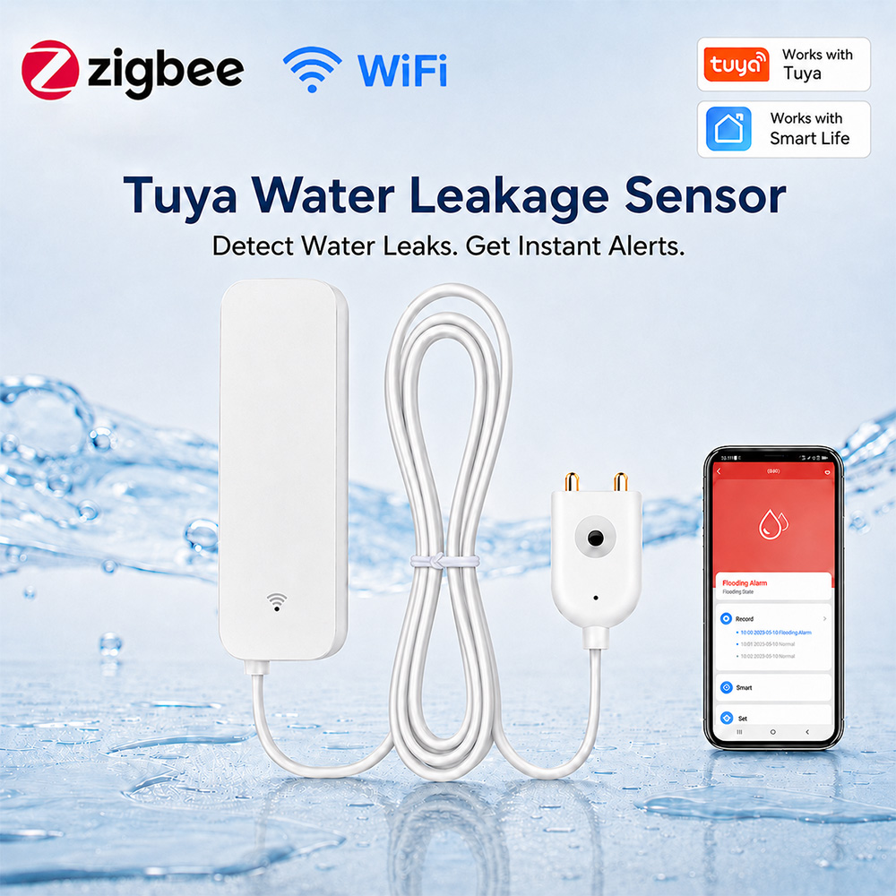 Home Security Tools - Sensor de Fugas de Agua ZigBee