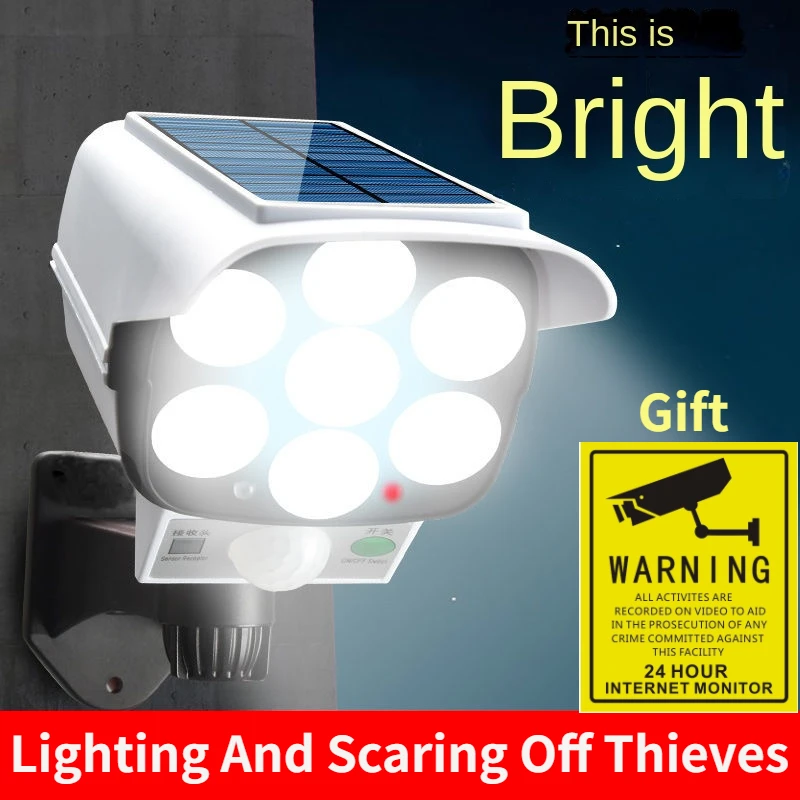 Home Security Cameras Wireless - Luz Solar para exteriores, Sensor de
