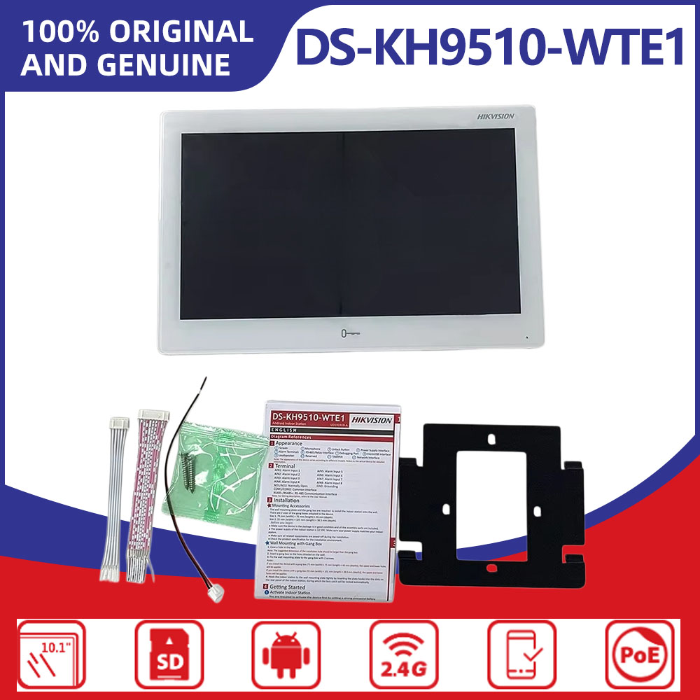 Home Security Hikvision - Hikvision DS-KH9510-WTE1(B) Estación Interior IP con