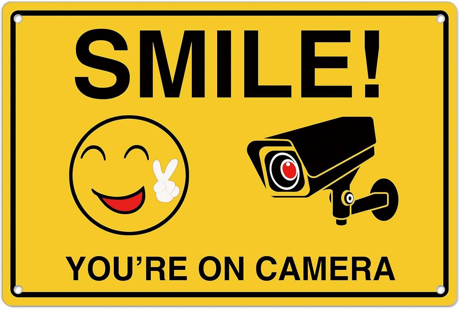 Home Security Adt - Smile Youre On Letreros de cámara;