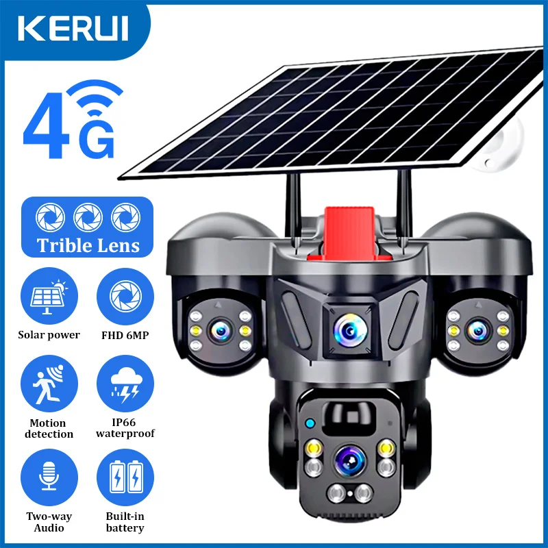 Home Security Adt - KERUI V380 Pro exterior PTZ 6MP