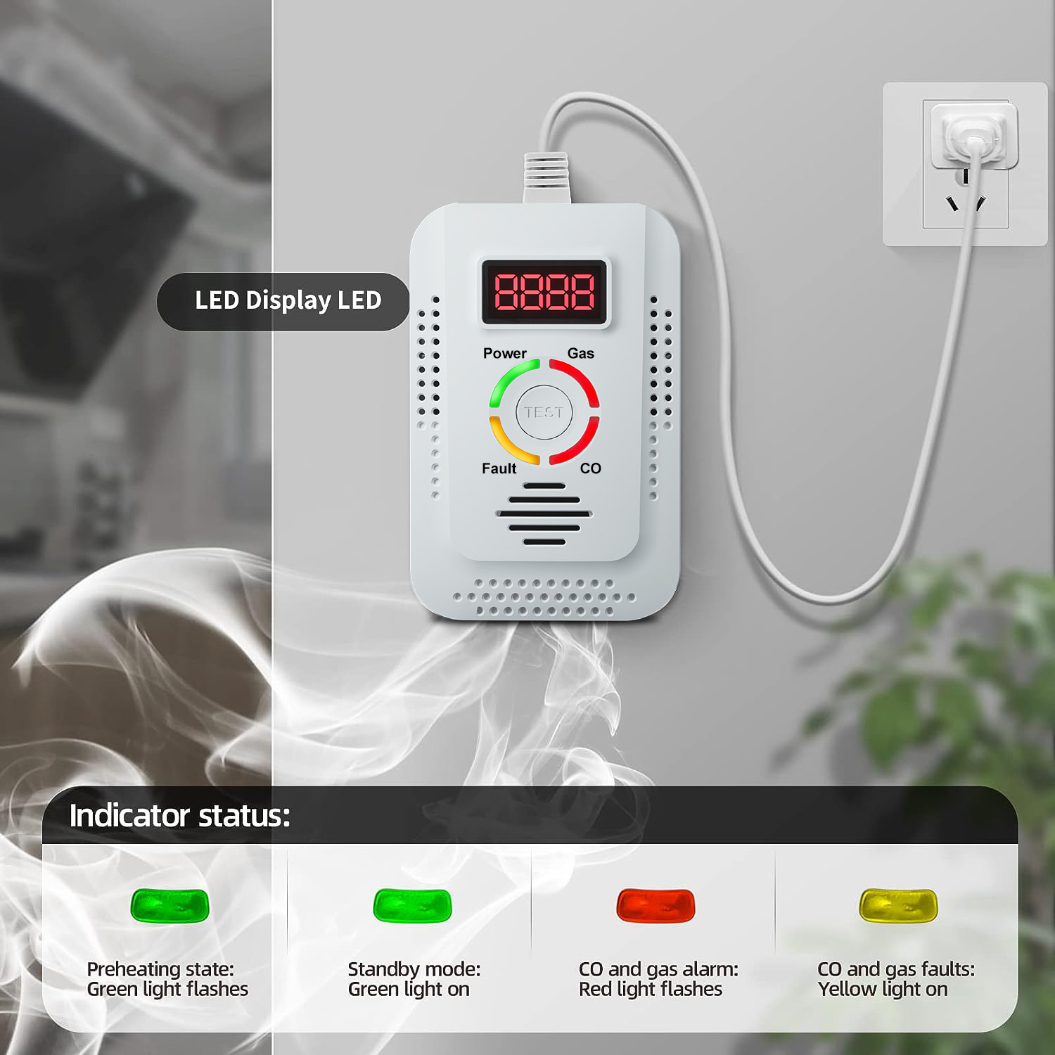 Home Security Tools - Detector de Gas Natural 2 en