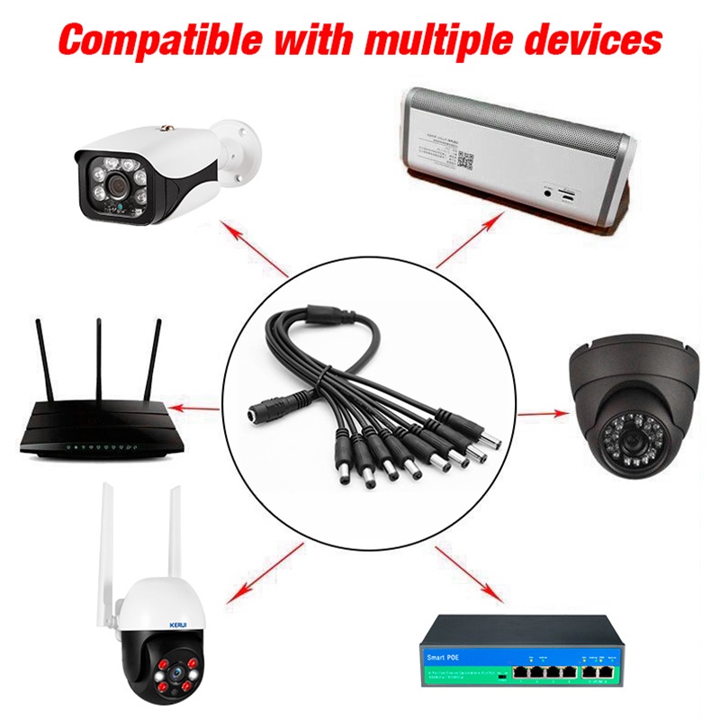 5,5x2,1mm 1 hembra a 2 4 8 mac - Home Security Adt reseña y precio