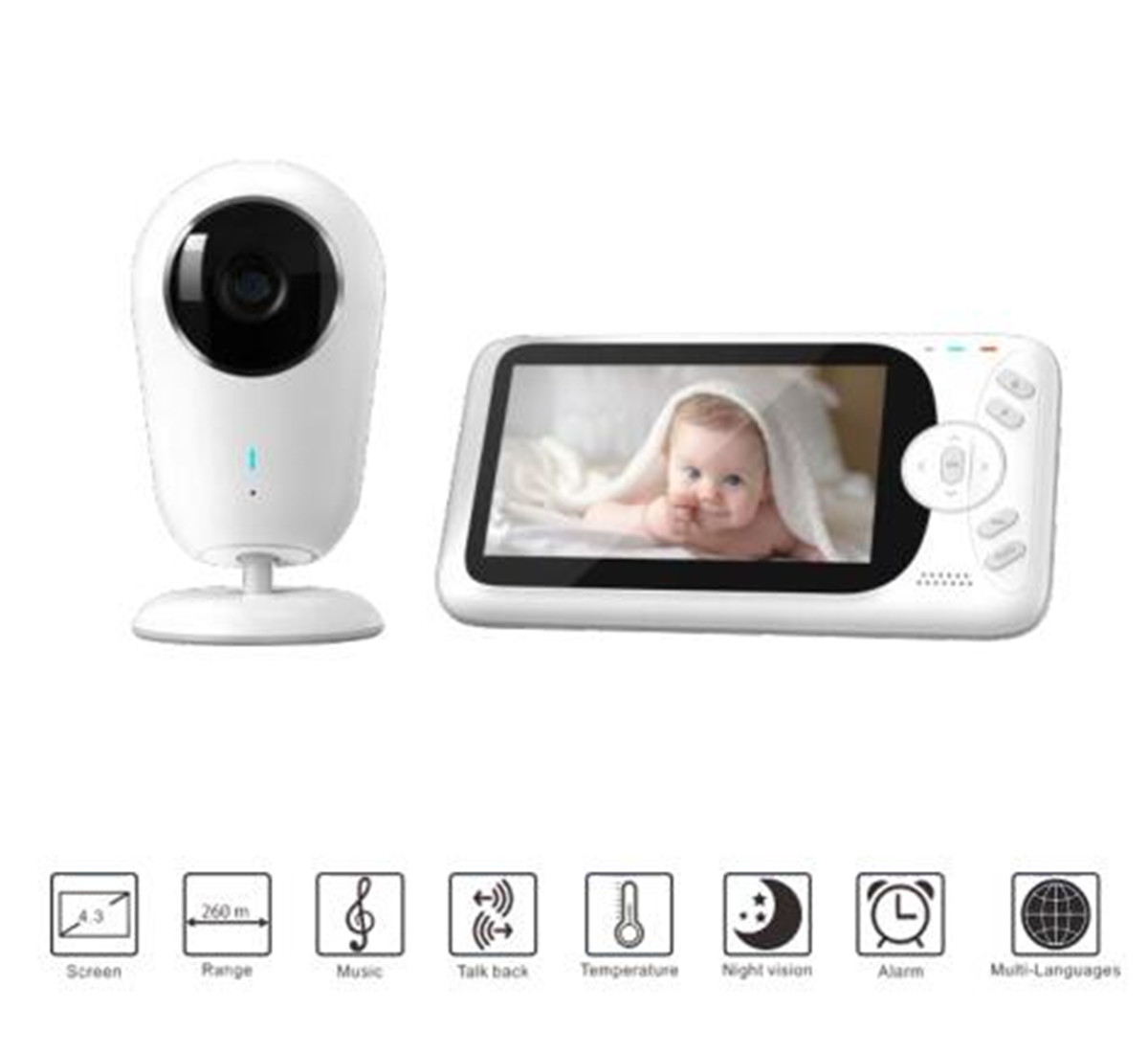Monitor de bebé inalámbrico Fu - Home Security Cameras Wireless reseña y precio