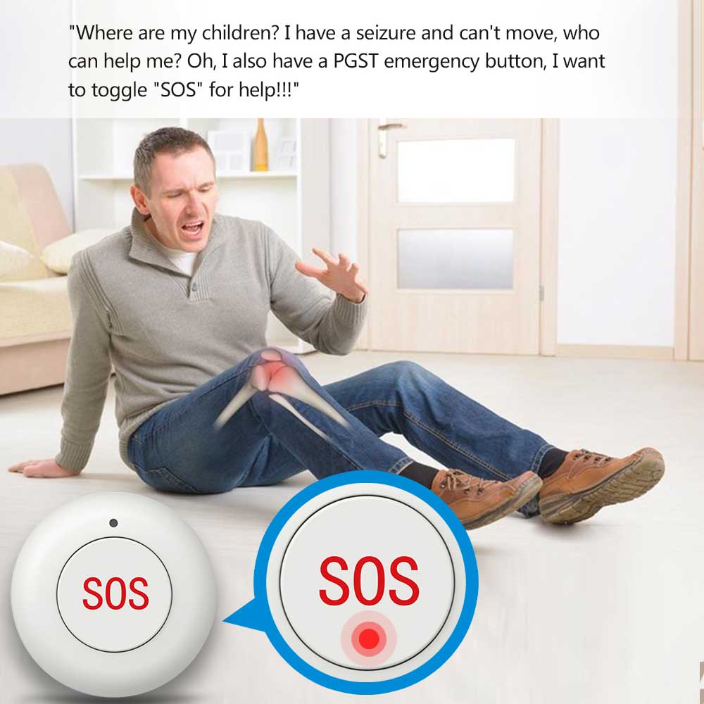 Botón SOS inalámbrico para pue - Home Security Tools reseña y precio