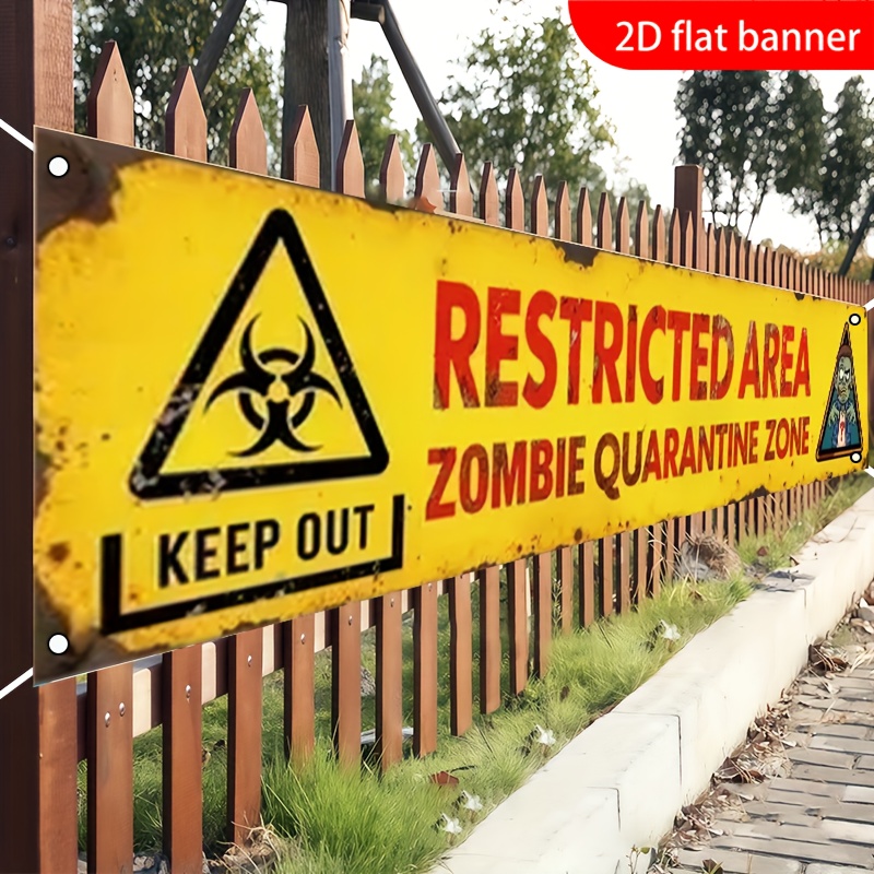 Un banner plano 2D para decora - Home Security Fence reseña y precio