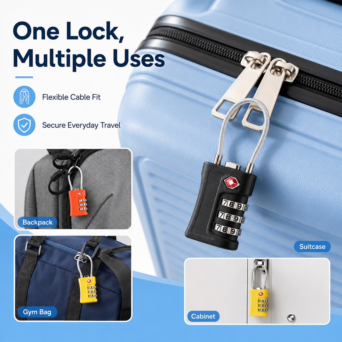 Candado de Equipaje Aprobado p - Home Security Adt reseña y precio