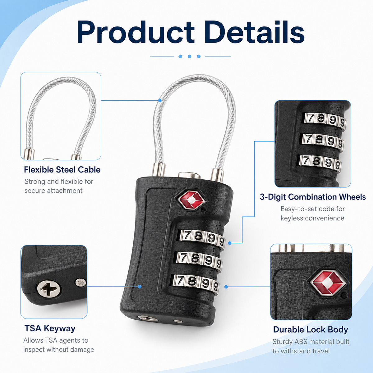Candado de Equipaje Aprobado p - Home Security Adt reseña y precio