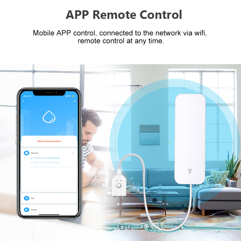 Sensor de fugas de agua WiFi T - Home Security Tools reseña y precio