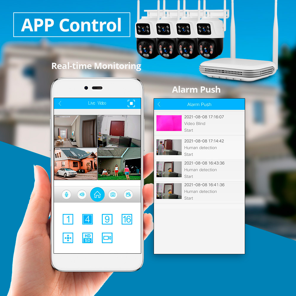 KERUI Impermeable 6MP HD Inalá - Home Security Cameras Wireless reseña y precio