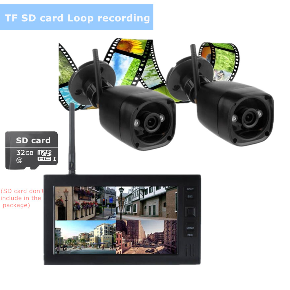 Sistema de seguridad cctv lcd  - Home Security Cameras Wireless reseña y precio