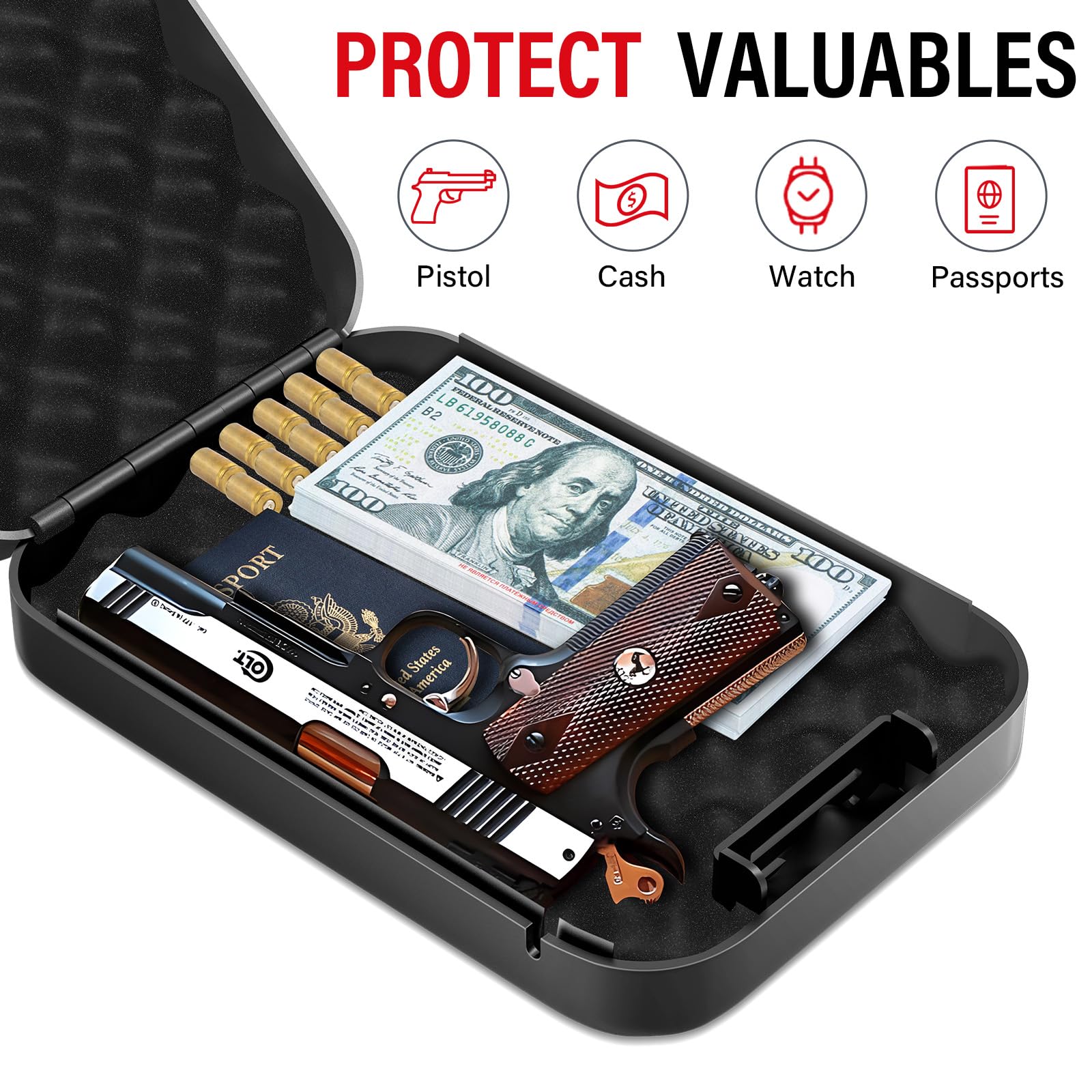 Caja de seguridad Personal con - Safe Box Digital reseña y precio