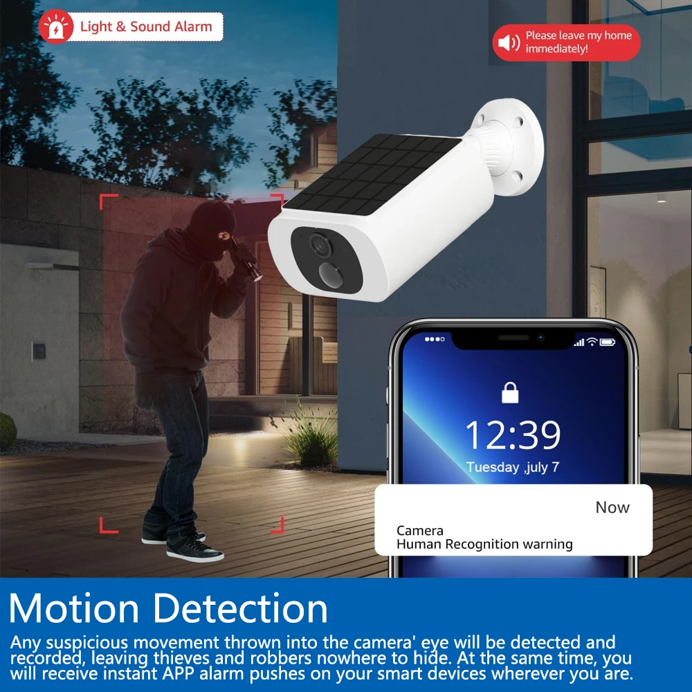 Cámara de seguridad Solar Tuya - Home Security Cameras Wireless reseña y precio