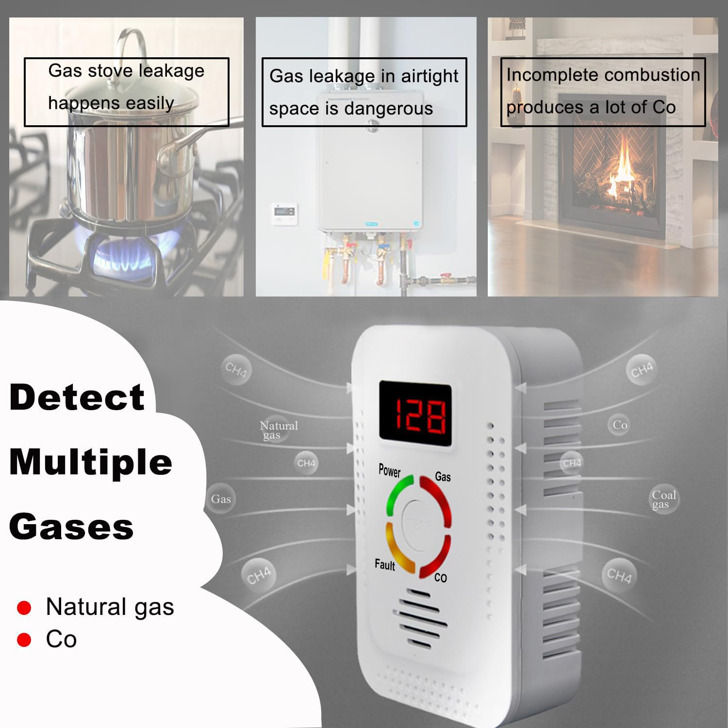 Detector de Gas Natural 2 en 1 - Home Security Tools reseña y precio