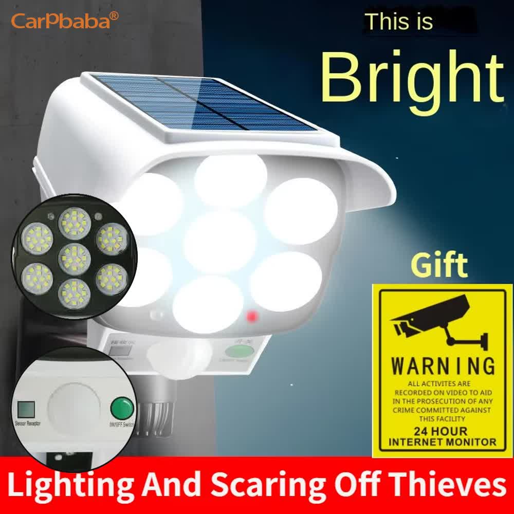 Luz Solar para exteriores, Sen - Home Security Cameras Wireless reseña y precio